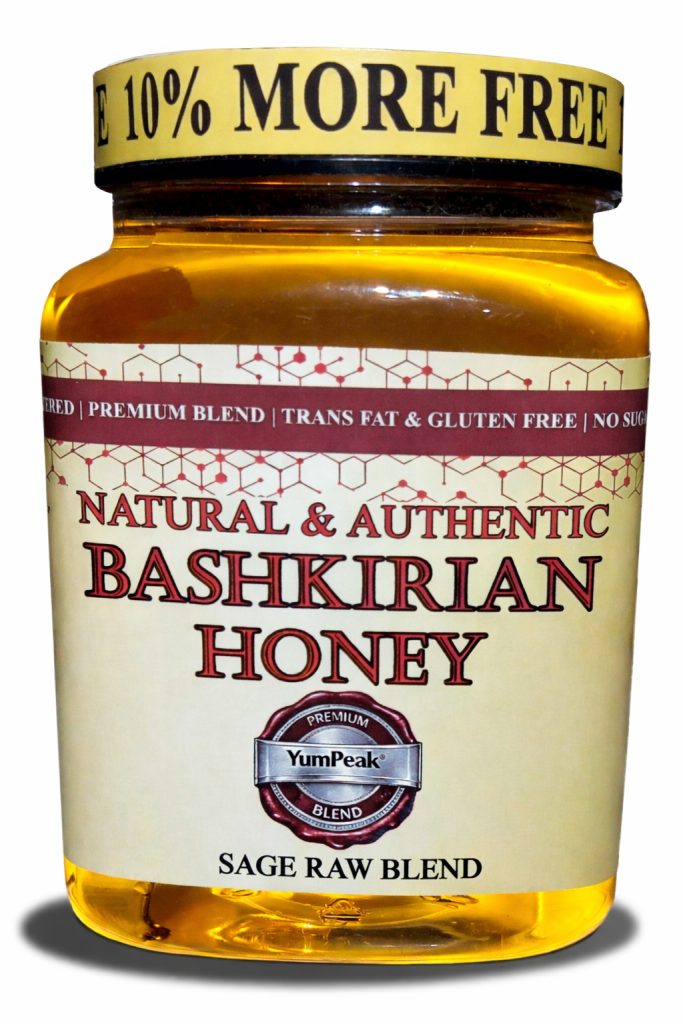YumPeak® Bashkirian Honey - Sage Raw Blend (Premium) 1.1Lb